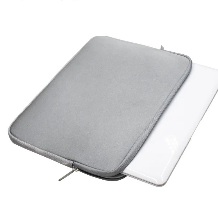 Custom Wholesale Quality Neoprene Light Laptop Sleeve 14 inch Laptop Cover Sleeve with Protective Velvet Lining