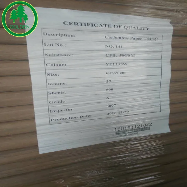  Карбоновая бумага ream NCR в рулоне или