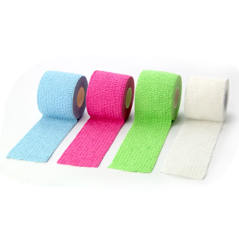 Self-Adhesive Bandage Waterproof Medical Flexible Colorful Bandage Tape Non Woven Light Elastic Adhesive Bandages