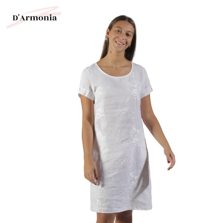 New Arrival Summer Linen Dress Women Italy Dress Prato Italy Clothing