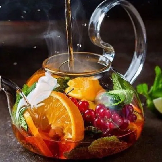 20oz High borosilicate single layer glass teapot can be directly on the fire  meet LFGB