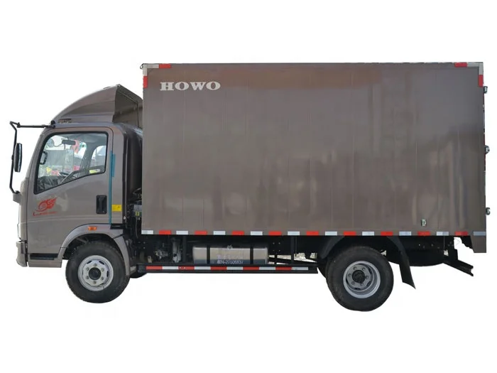 Sino truck HOWO 3Ton light cargo truck box truck for sale