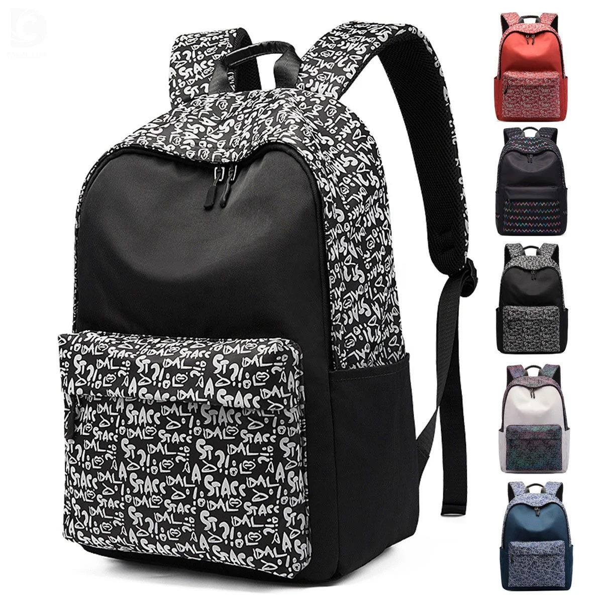 Fashion Design Stylish Night Sport Shiny Nocturnal Luminous Reflective Rucksack Custom Waterproof Womens Student Backpack