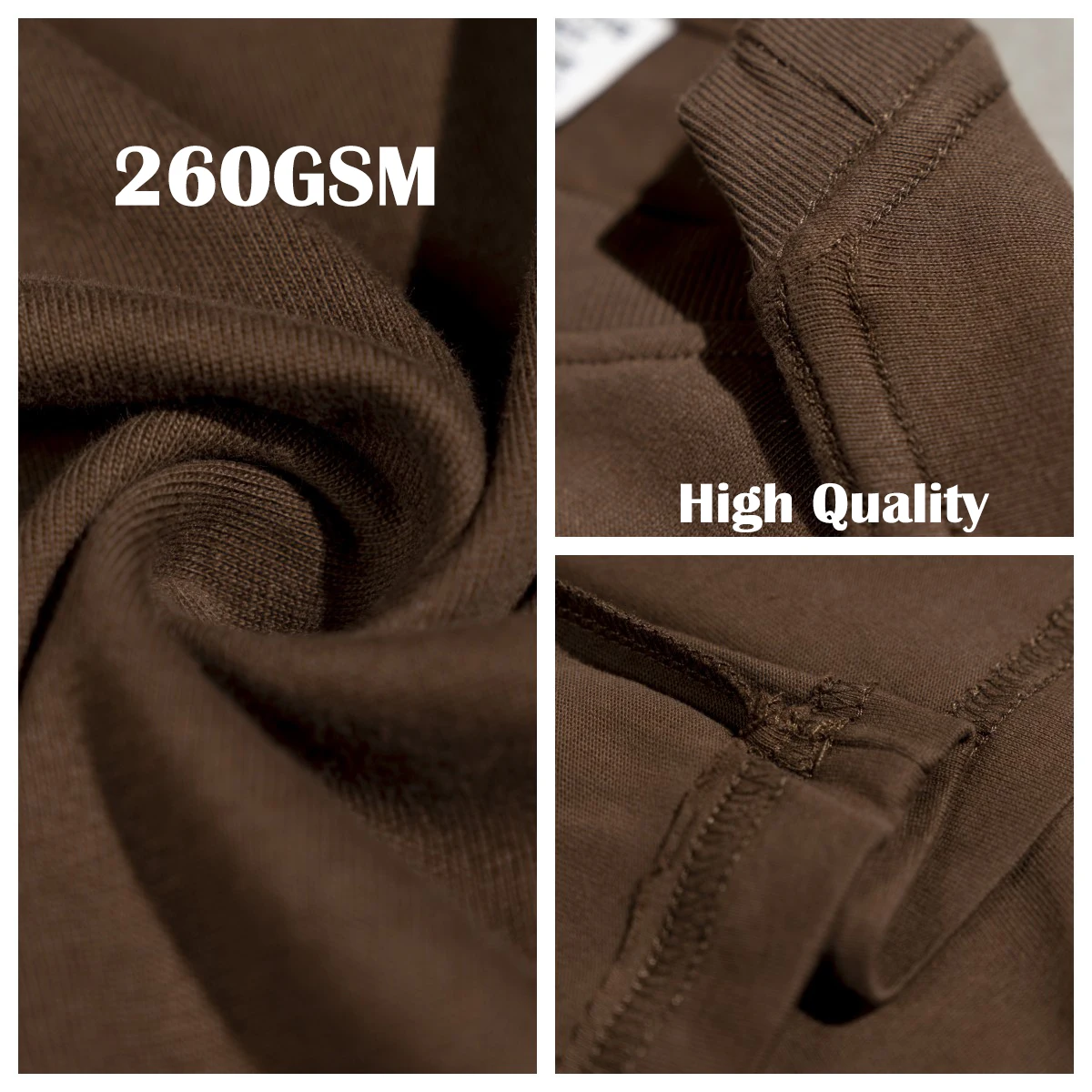 260g Heavy 100 Cotton Wholesale White Custom Essential DTG Custom Blank Plain Unisex Oversized Tee Shirt Mens T Shirt Printing