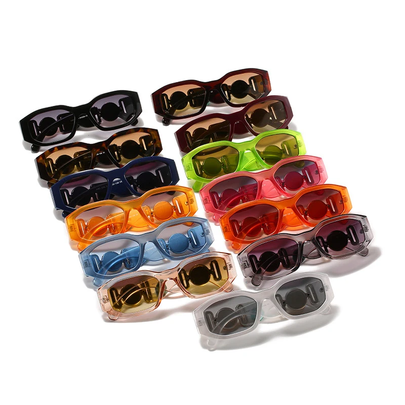 Hexagon square women sun glasses vintage fashion custom luxury shades plastic new arrivals Designer sunglasses 74361