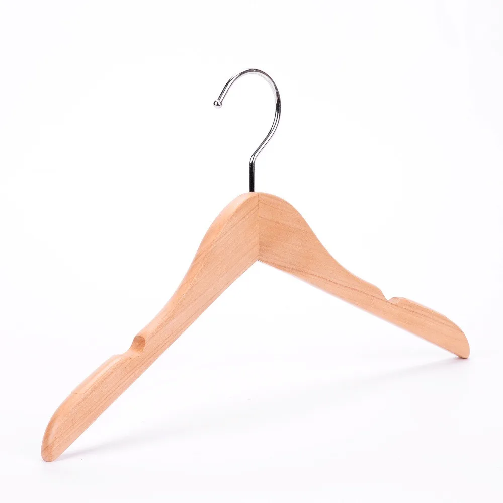 Wholesale cheap wood children baby kids clothes hangers for children clothes
