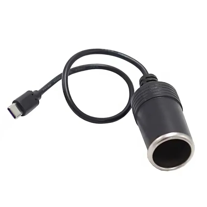 5V-12V Adapter Motor Electrical Female Charging Wire Power Car Cigarette Lighter Socket DC 12-24V Radio Tuner for RV Boat