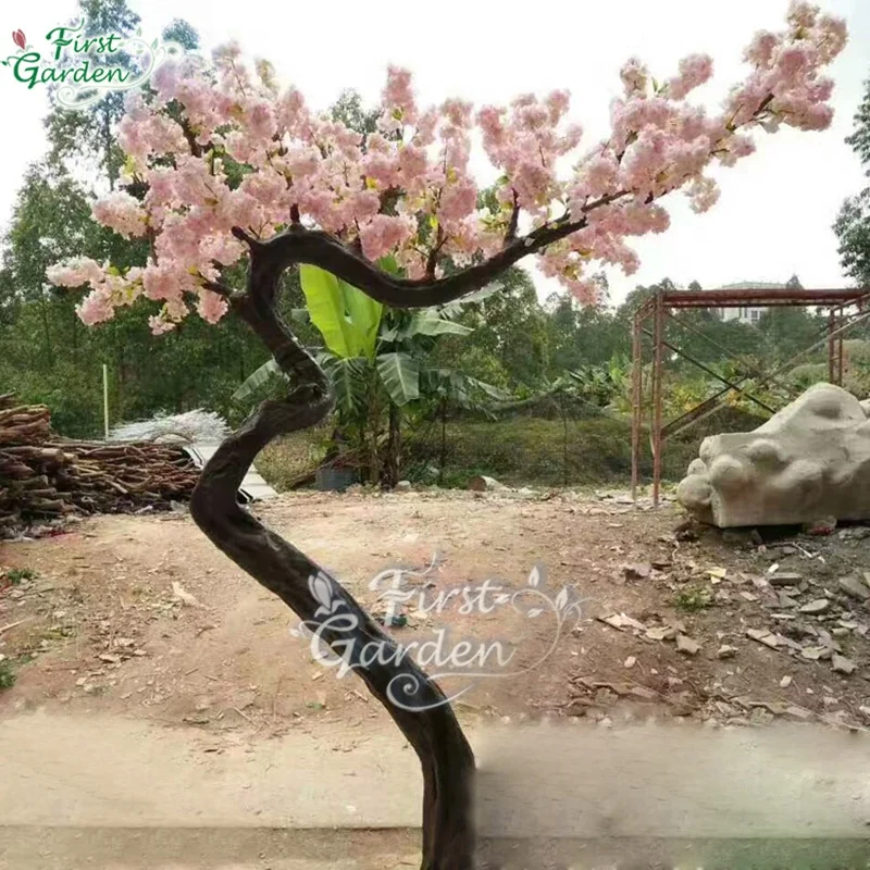 High Quality pink Artificial Japanese Cherry Tree Landscaping Banquet Wedding Outdoor Garden Ornamental Plant