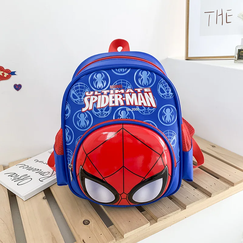 Durable  Captain America Spider man Kindergarten Backpack Kids Children Cartoon Lightweight School Bag