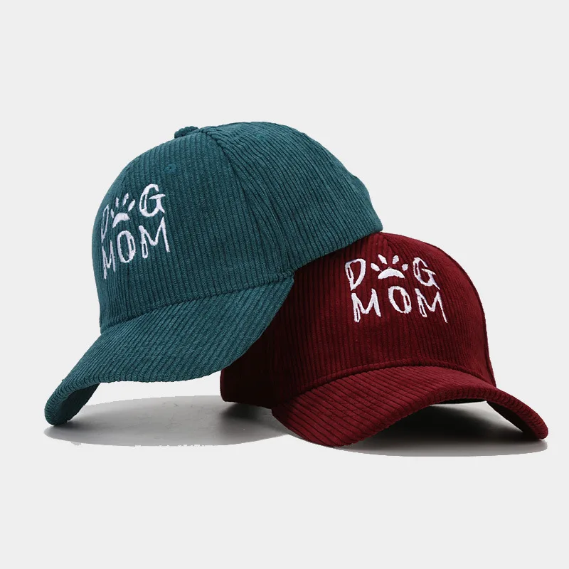 Customized Corduroy Baseball Cap Embroidery Baseball Caps 5 Panel Baseball Cap For Men