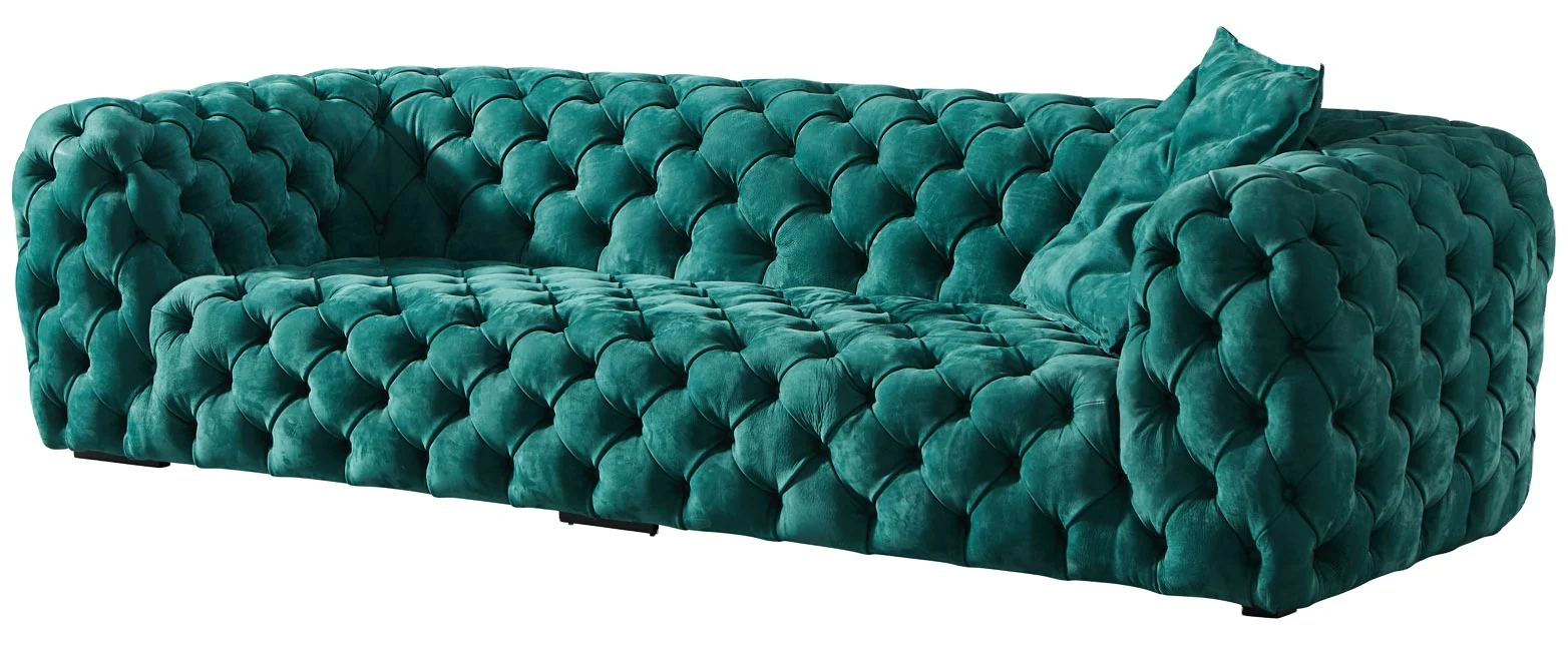 Professional Manufacture Cheap Green Sofa Fabric Chesterfield Contemporary Room Sofa  salon contemporary velvet sofa