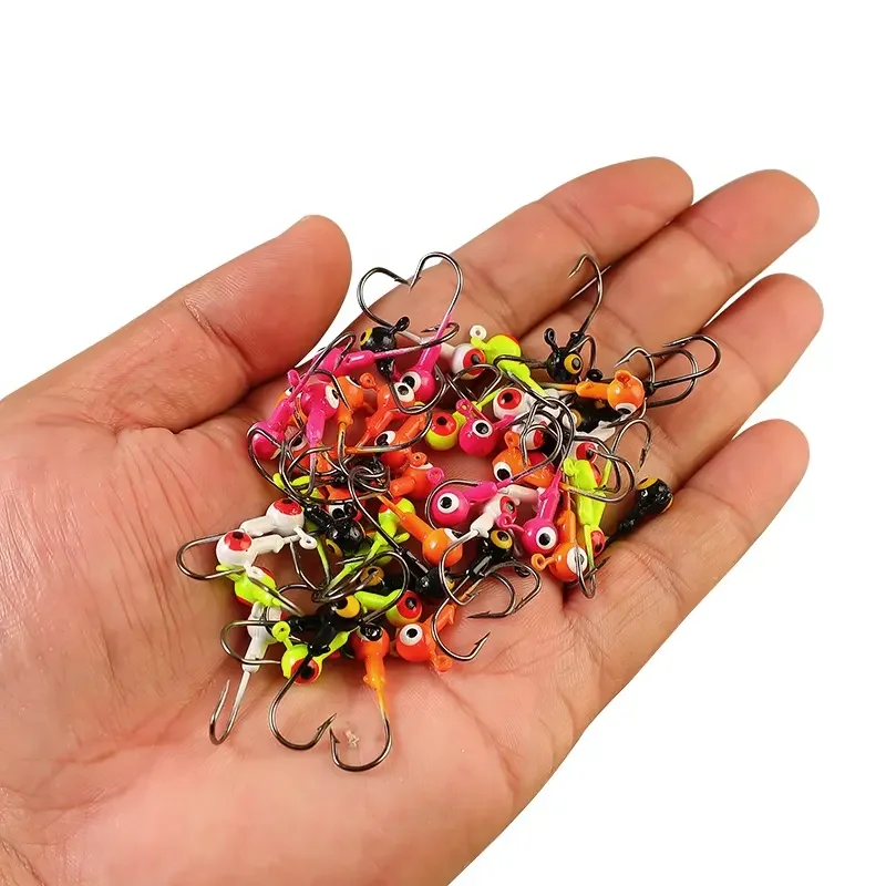 DN 1.75g 3.5g 5g 7g crappie jig heads high-carbon fishing hooks tartness Sickle weedless lead jig heads fishing