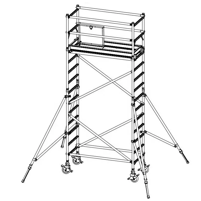 Hot sale GS certificate portable aluminium mobile scaffold for distributor