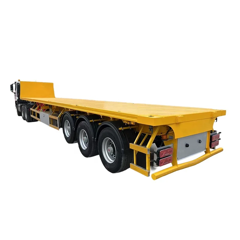 SAIL Customized High Quality China 3 Axle 13.6m Tractor Semi-trailer Truck Flatbed Semi Trailer for Saudi Arabia