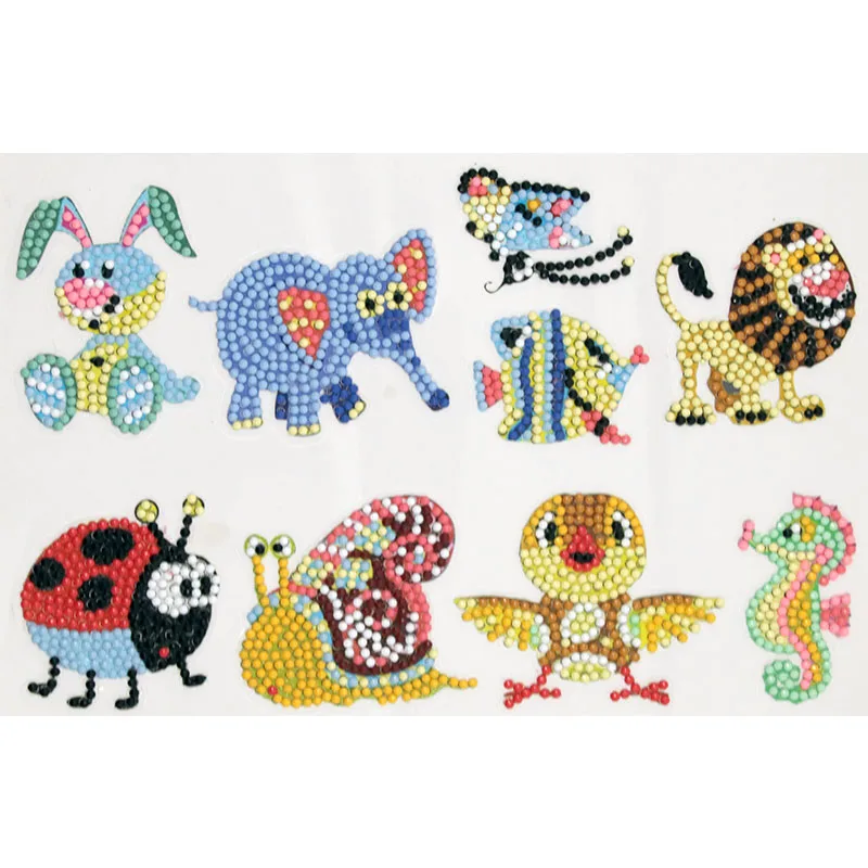 
Weekly Deals 2021 Cartoon Diamond Painting Stickers Forest Animals Decorative Paintings Laptop Small Stickers 