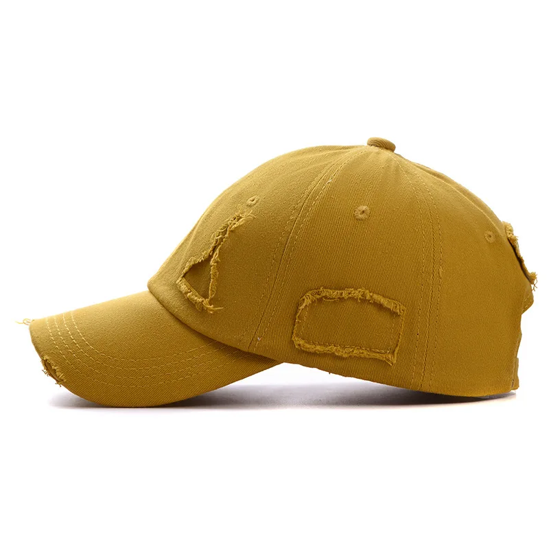 Hot sale custom embroidered printed fashion distressed sports baseball cap