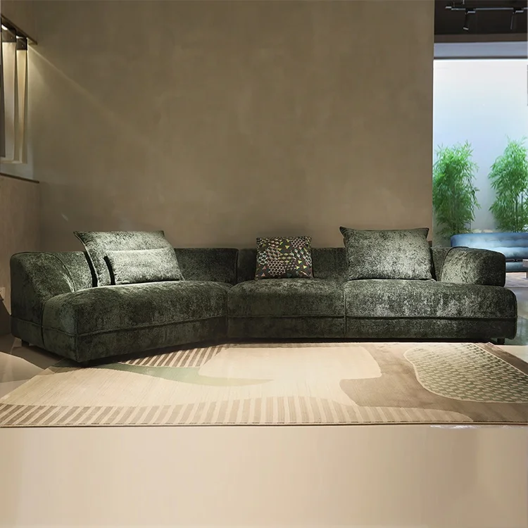 Hot Fashion High Resilience Sponge Nordic Modern Sofa Set Luxury Living Room Fabric Designs Furniture