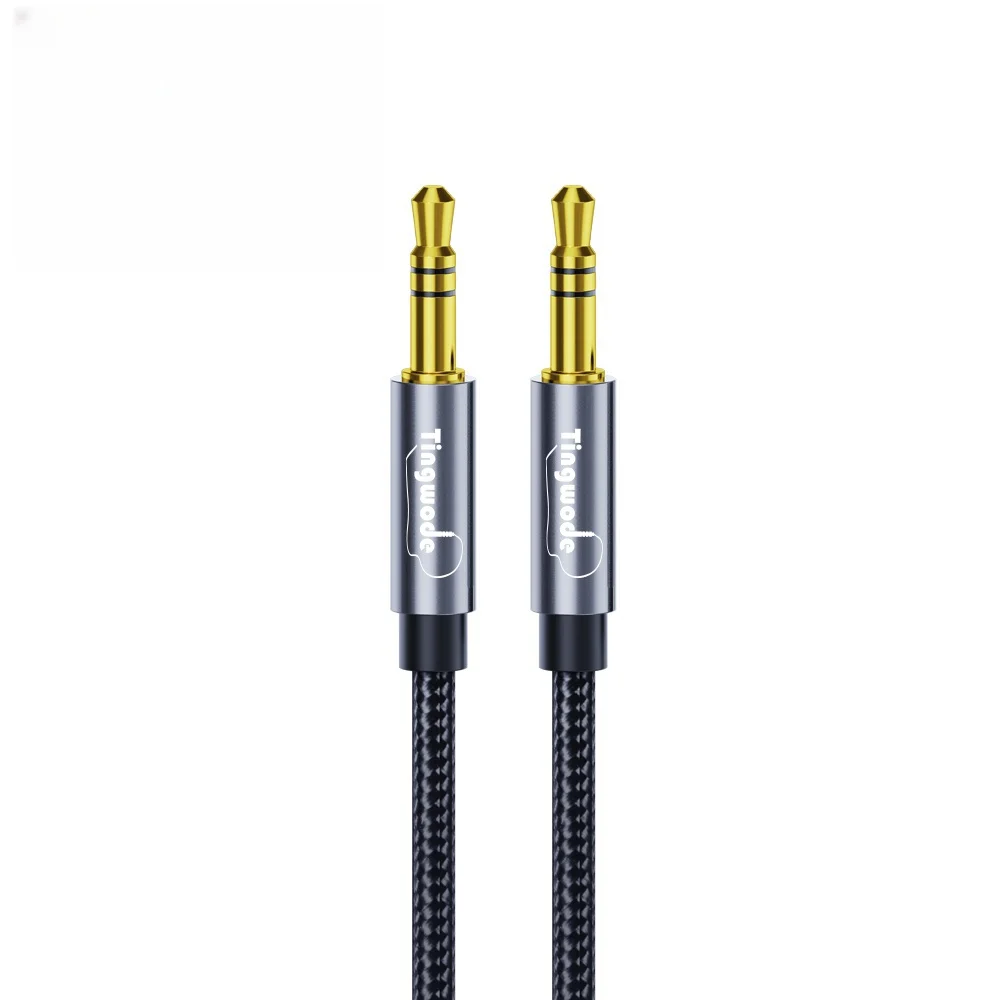 High Definition 3.5MM AUX Audio Male-to-Male Cable 1.2Meter with HD Sound Quality Brand New  Protected Mobile Phone MP3 Speaker