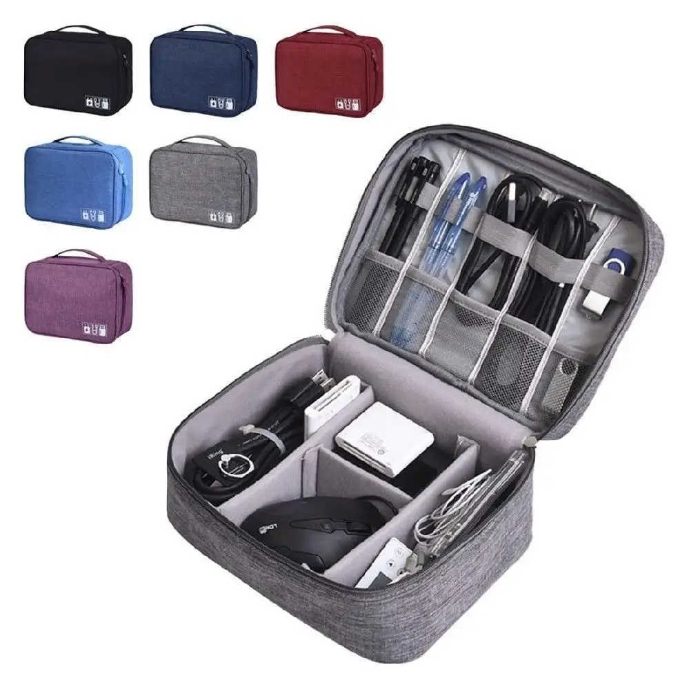 Travel Cable Organizer Bag Electronic Accessories Case Portable Cable Storage Bag for Cord phone Charger Flash Drive