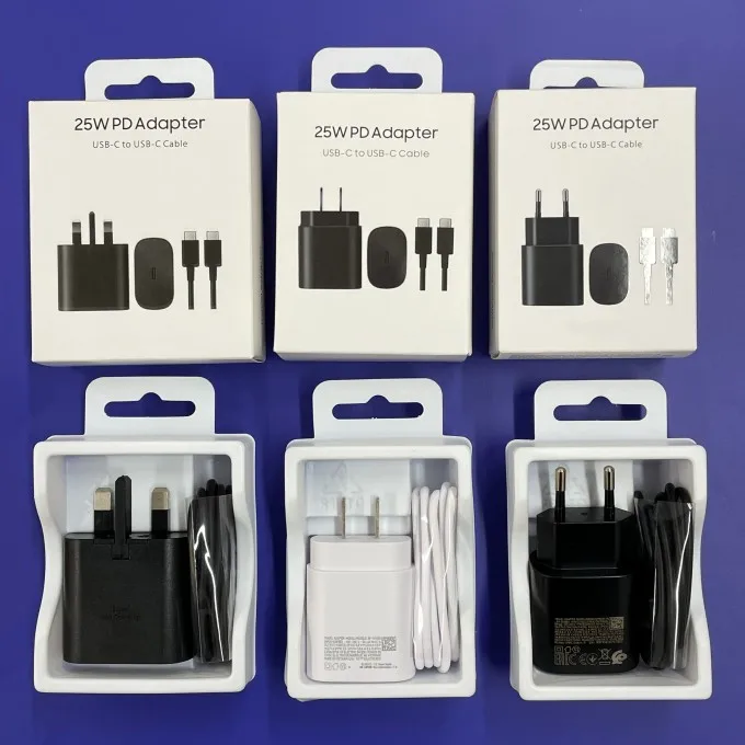 Original Fast Charging PD 45W travel adapter Super Fast Type C Chargers for Samsung S21 Plus S22 TA800 TA845 USB-C Power Adaptor