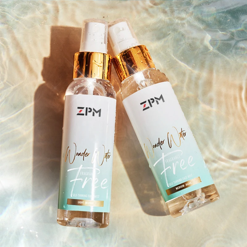 Custom Body Tan Brown Dark Skin Bronzer Organic Natural Self Tanner Sun Tanned Spray Tanning Water