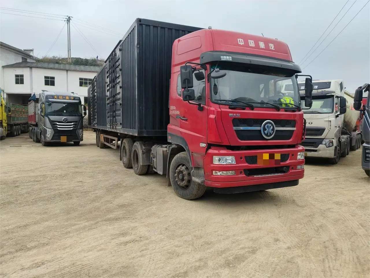 Тяжелый Грузовик Sinotruk HOWO D7B 6x4 CNG трактор с дизельным двигателем мощностью 450 л.с. автоматическая механическая коробка передач левое Рулевое управление