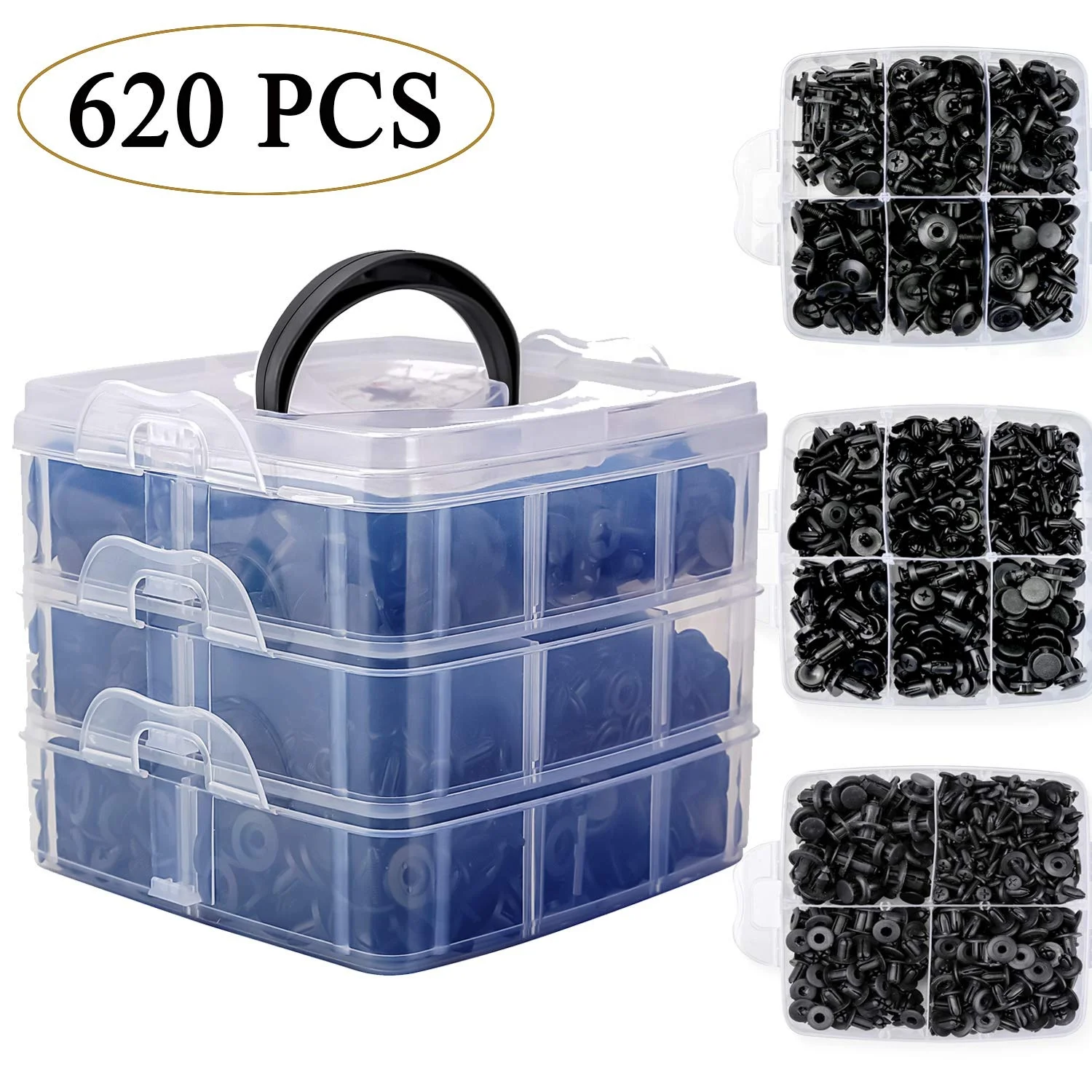 715/760/645/620/730/795 pcs Car Retainer Clips Plastic Fasteners Kit