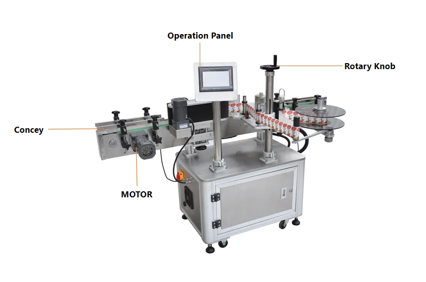 High Quality Label Machine for Wine Bottle Cosmetic Bottle Jar Can Bottle Automatic Labeling Machine