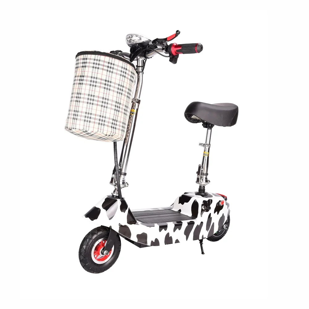 
New Version Fashion 2 Wide Wheels Wide Stand Adjustable Height Adult Foldable Electric Scooter Fast 