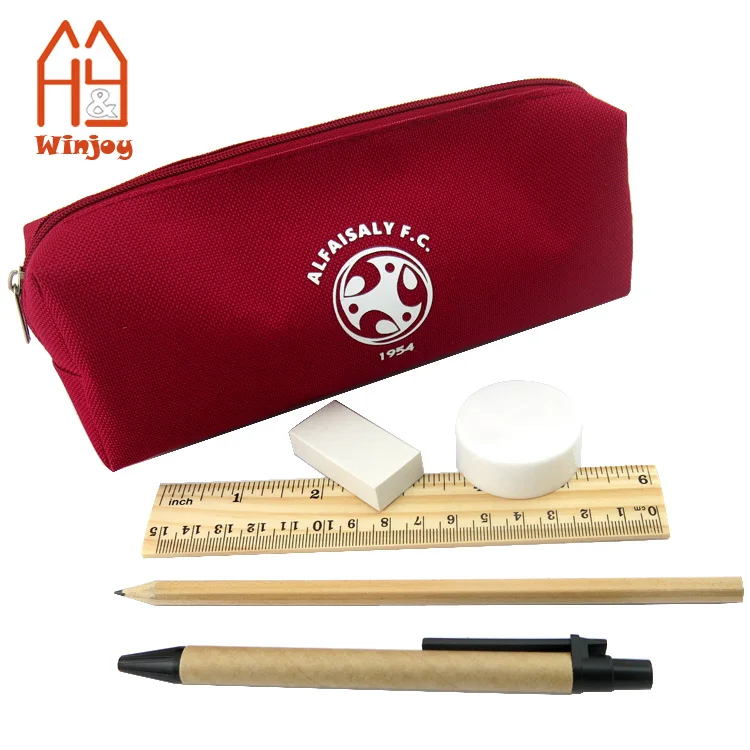 
Office & school supplies pencil ruler eraser nylon or oxford chain bag /pouch stationery set products. 