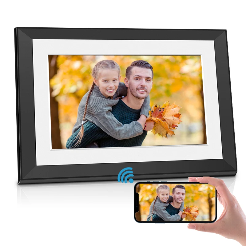 10.1 Inch Smart WiFi Digital Photo Frame 1280x800 IPS Touch Screen Built in 16GB Memory Frameo Digital Picture Frame