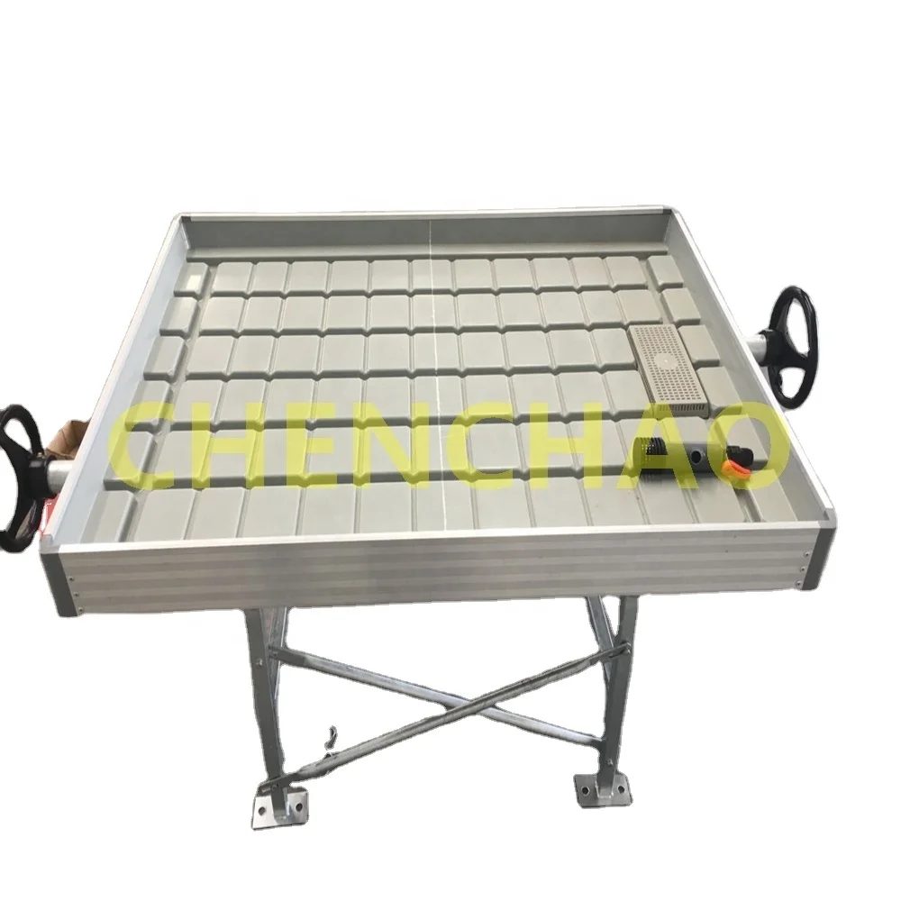 ABS Ebb and Flow Trays Hydroponic Flood Rolling Benches