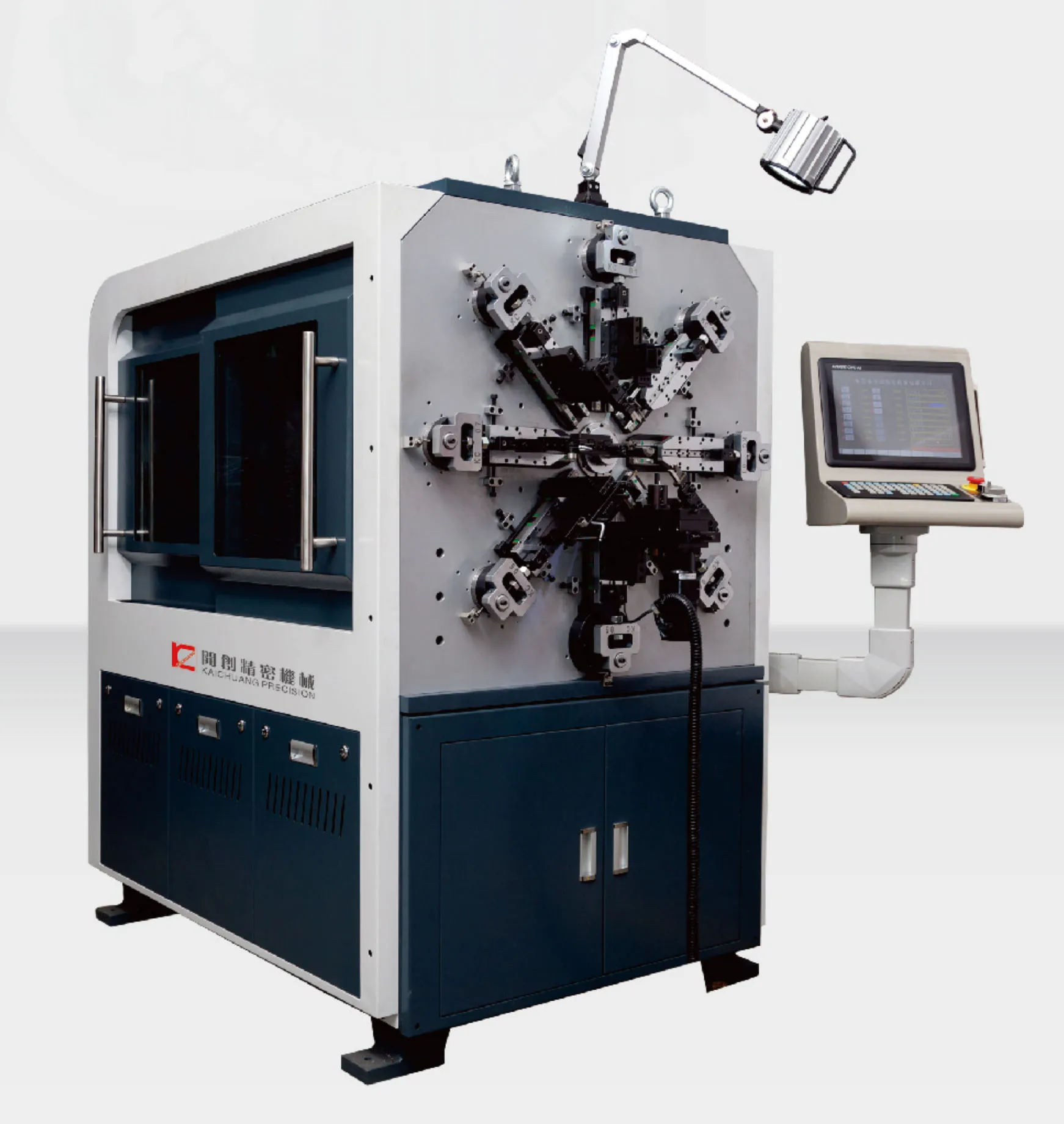 Camless CNC Versatile Spring Rotating Forming Machine