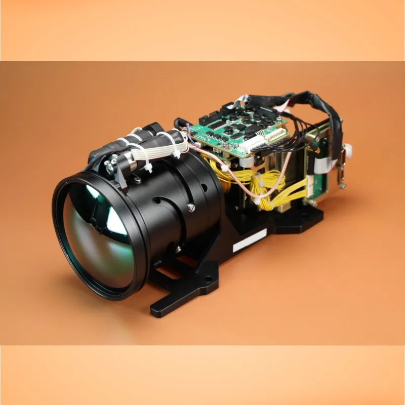 High resolution thermal imaging camera module with alarming for security and border defense