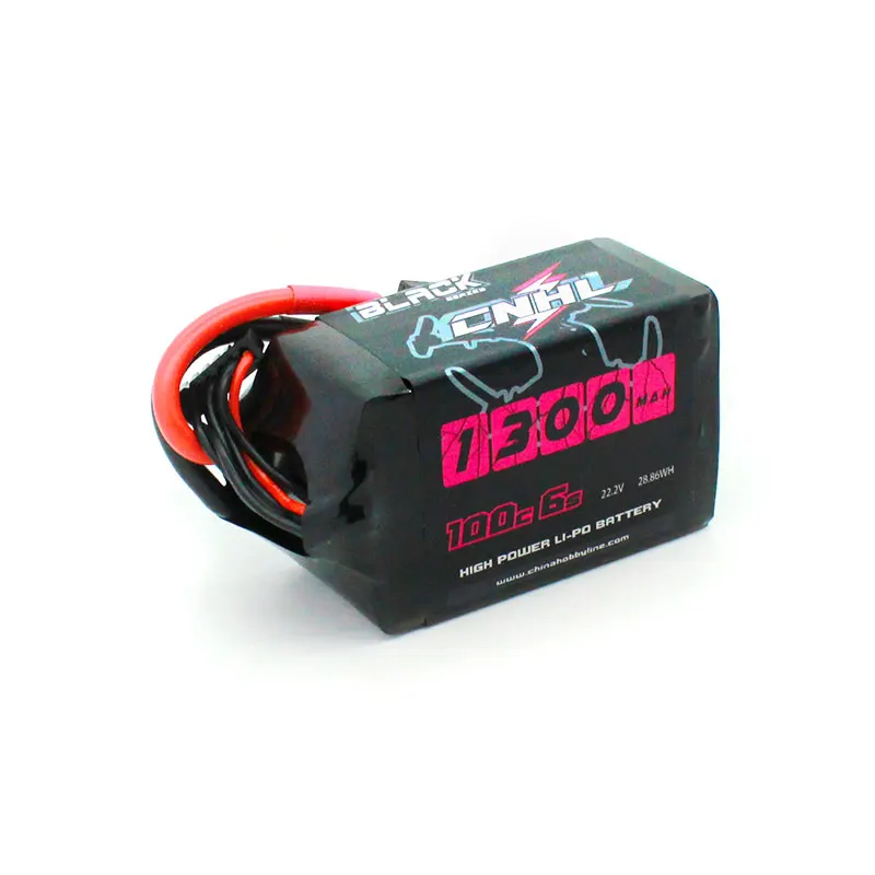  CNHL черная серия 1300mAh 22 2 V 6S 100C Lipo батарея для FPV с разъемом
