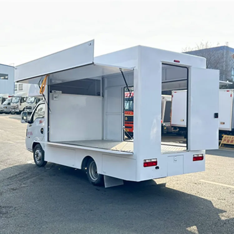 DongFeng Small mobile sales truck Multi-purpose van truck move the cooking truck Kitchen car