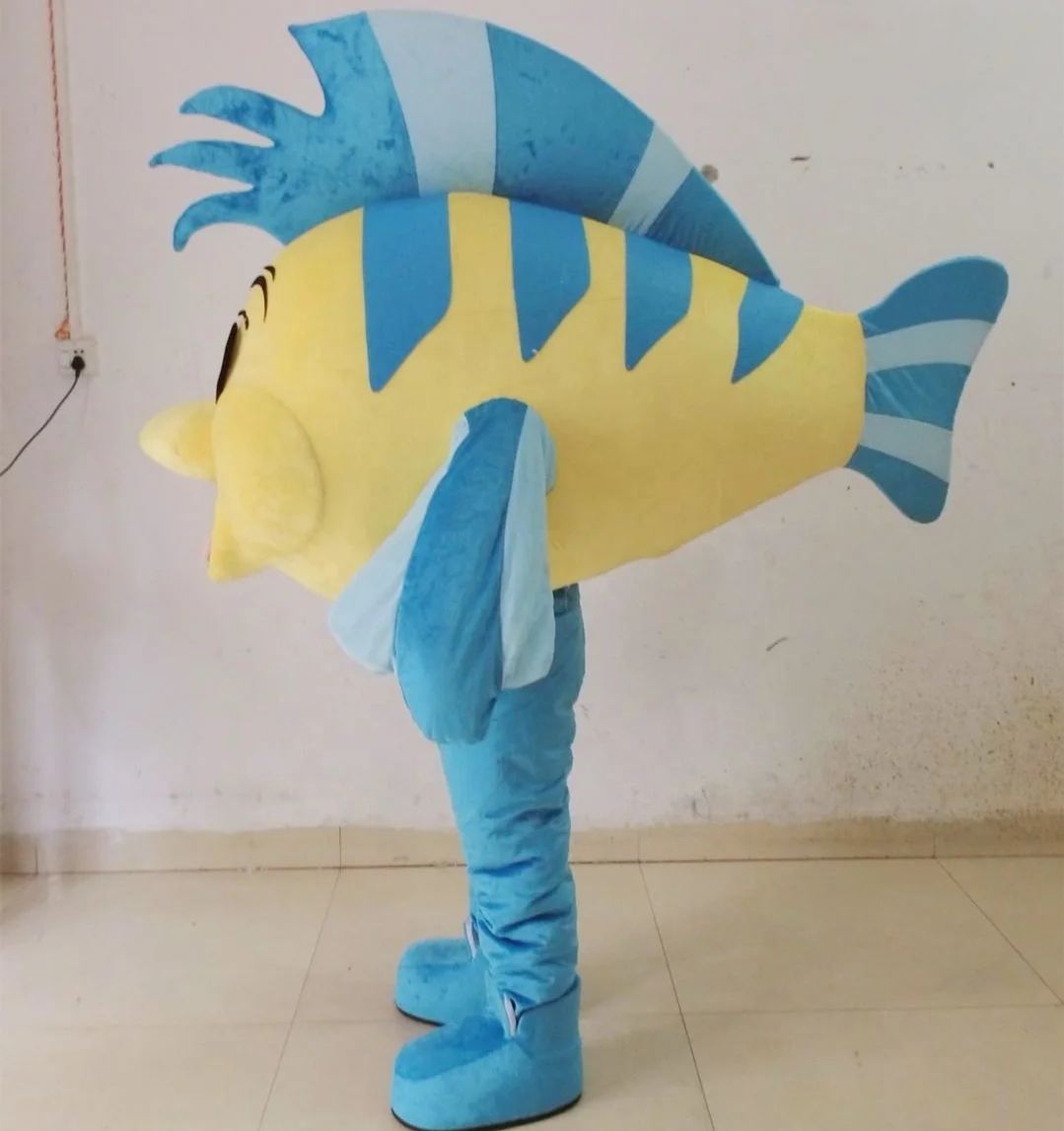 Hola Aquarium Flounder Mascot Costume/Cosplay Mascot