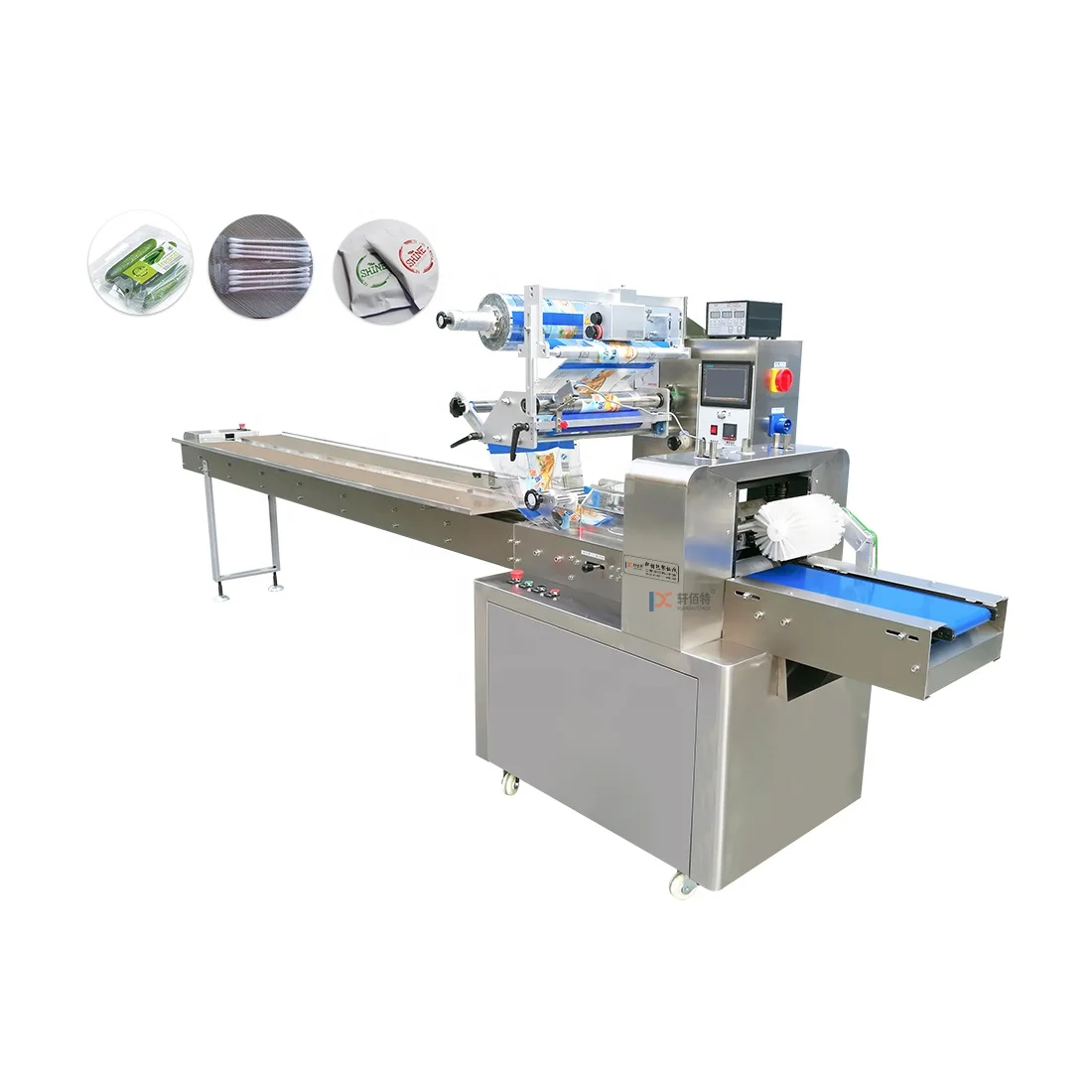 XT-600F Chocolate Packaging Machine Horizontal Manual Energy Bar Granola Bar Protein Bar Plastic, Paper Packaging