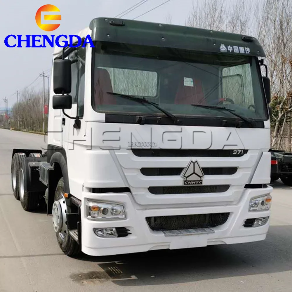 Лидер продаж Heavy Duty 3 Оси Китай тяжелый автомобиль HOWO 375HP для подъемных блоков 6x4 грузовик головка экспорта в Нигерии