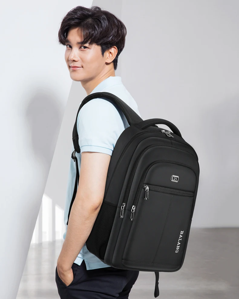 YIWU Cheap price Fashion design men backpack waterproof Nylon with USB laptop backpack smart school bag for  kids