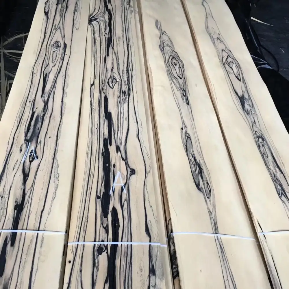 
Natural Wood Black and White Ebony Veneer face veneer plywood decoration 