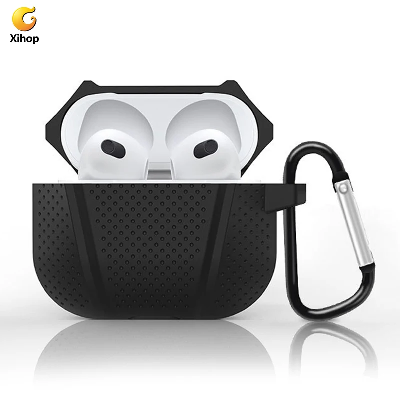 Xihop Supplier Accessories Protect Headphones Defender Cover Ear Hooks Silicone Earphones Case for Apple Air Pod Airpods 3