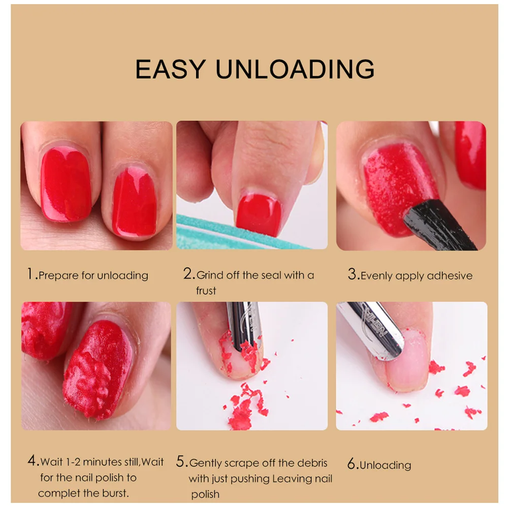 OEM Natural Nail Polish Remover Nail Glue Cracks Quickly Removedor De Esmalte Magic Burst Gel Soak Off Removing Gel and Varnish