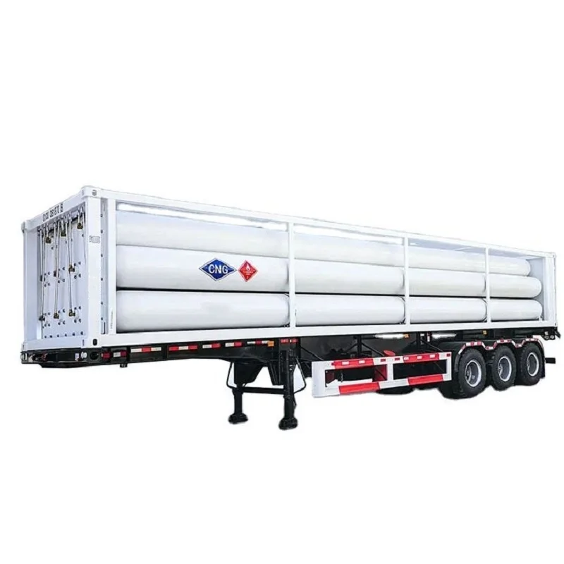 High-Pressure CNG Tube Trailer Industrial Gas Transportation Solution for Safe Efficient Delivery Made Steel Semi-Trailer Type