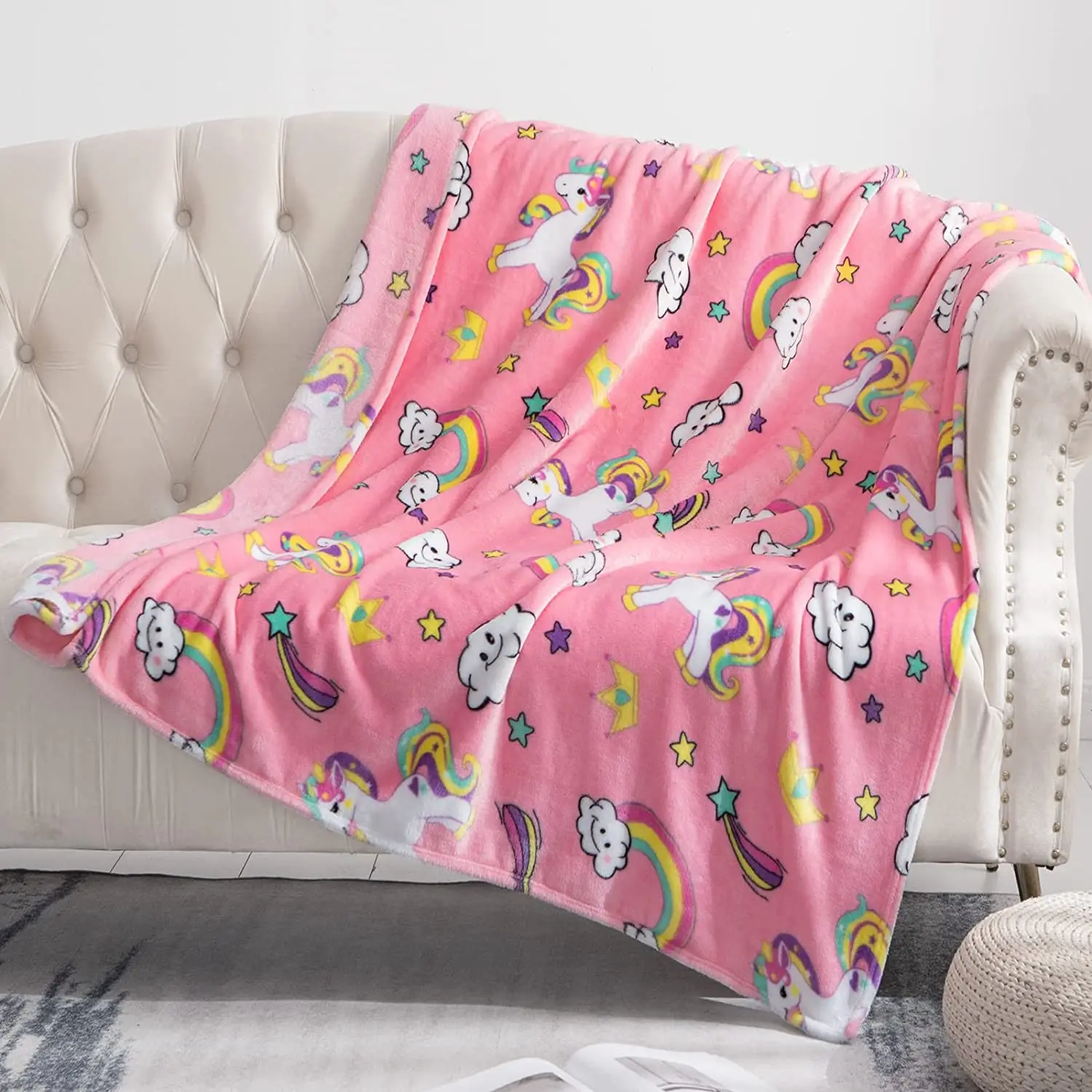 Soft cozy fluffy Decorative Flannel Fleece Red Black Checker Buffalo Plaid plush Throw Blanket