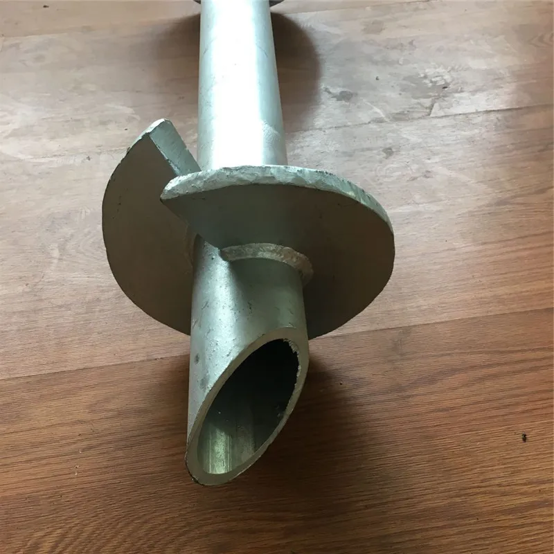 High Quality Carbon Steel Foundations Tubular Helical Screw Piers For Sale