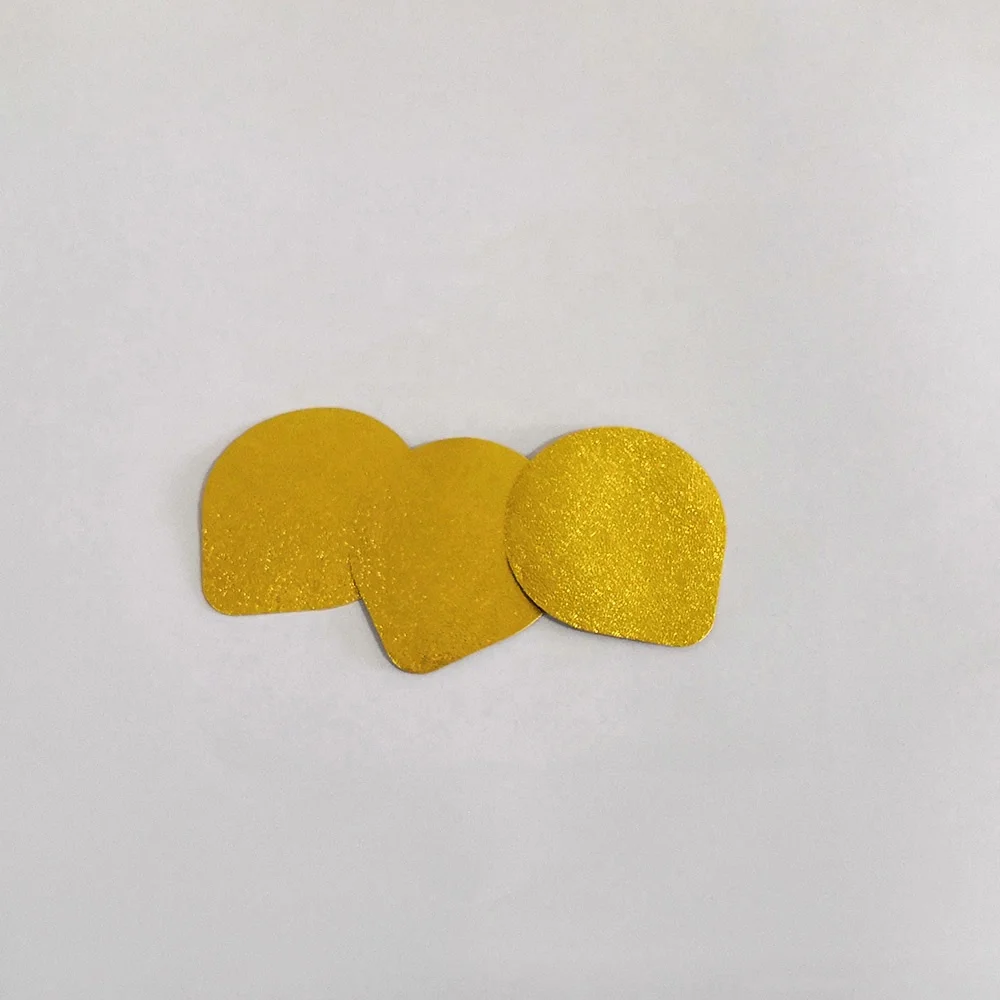 Высечки Контейнер Из Алюминиевой Фольги Самоклеящиеся алюминиевая фольга для термической запайки крышкой пластиковый стаканчик йогурта