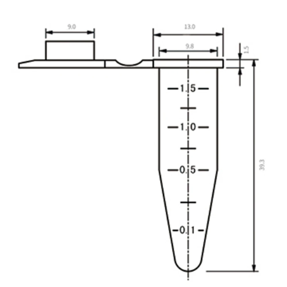 High speed medical clear sterile 1.5 microcentrifuge tube falcon tubes for lab use