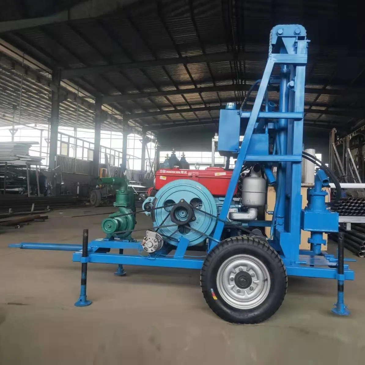 Cheap price deep well drilling machine hydraulic water well drilling rig tractor mounted
