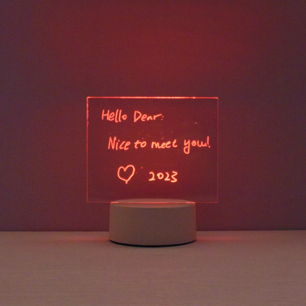 LED 16 Color Change Customize Logo Lamp 3D Illusion Acrylic Lamp Gift Table Night Light for bedroom